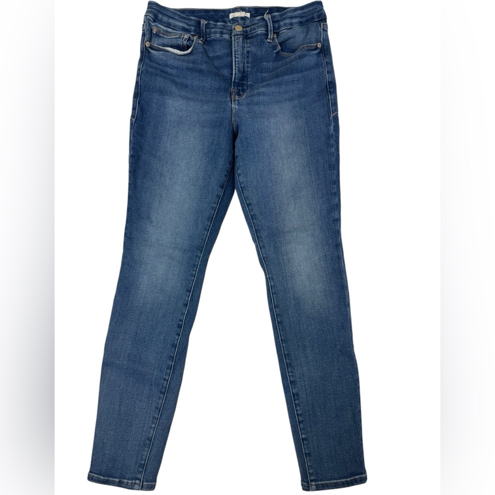 Good American Good Legs Skinny Jeans Size 10 / 30 Medium‎ Wash